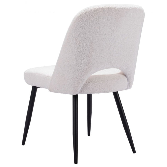 Soft Boho White Dining Chair