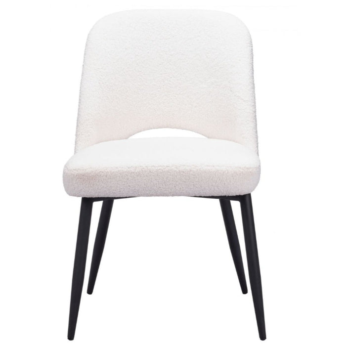 Soft Boho White Dining Chair