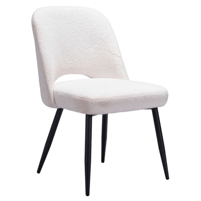 Soft Boho White Dining Chair