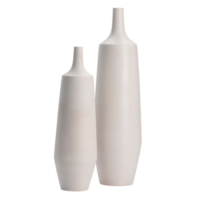 Modern White Tall  Vases