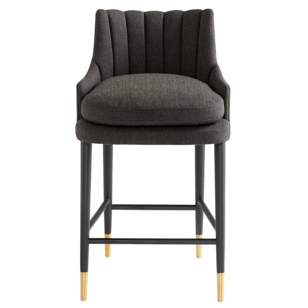Black Cushioned Counter Stool