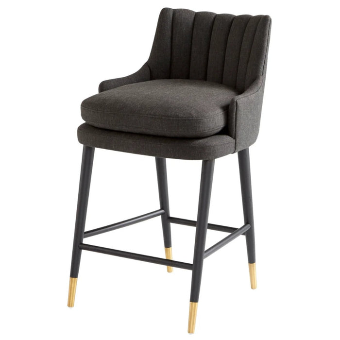 Black Cushioned Counter Stool