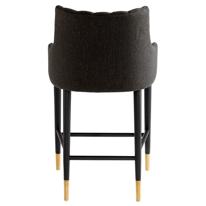 Black Cushioned Counter Stool