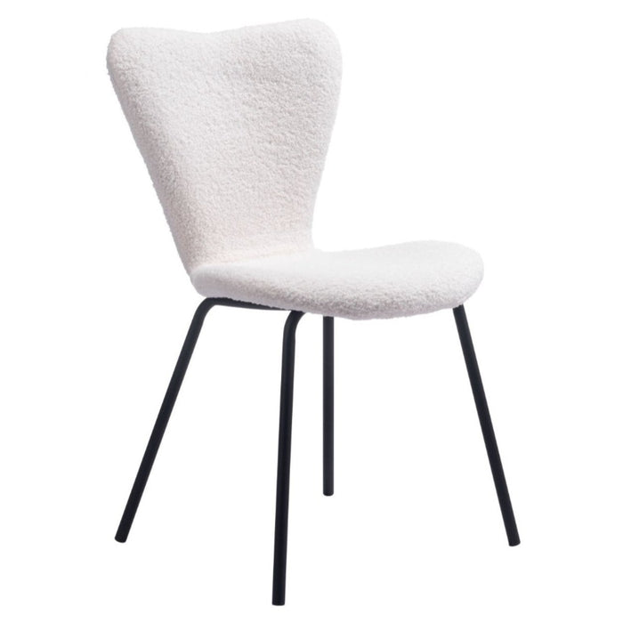 Urban White Fabric Dining Chair