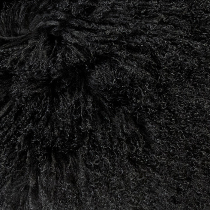 Tibetan Black Lamb Fur Pillow