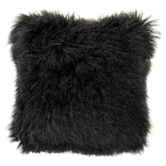 Tibetan Black Lamb Fur Pillow