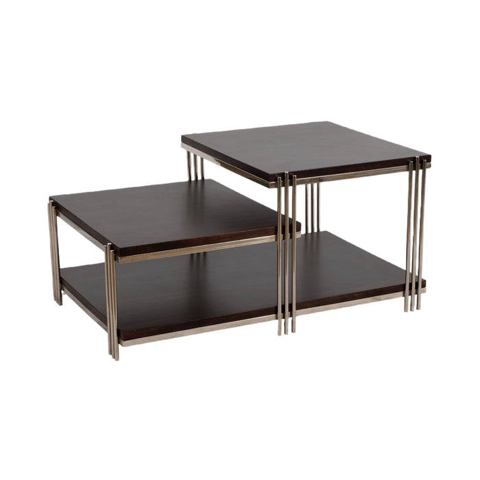 Black Three-Tier Coffee Table