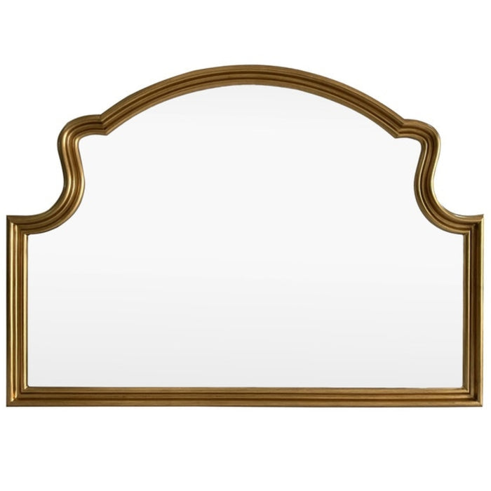 Gold Arched Mantel Mirror