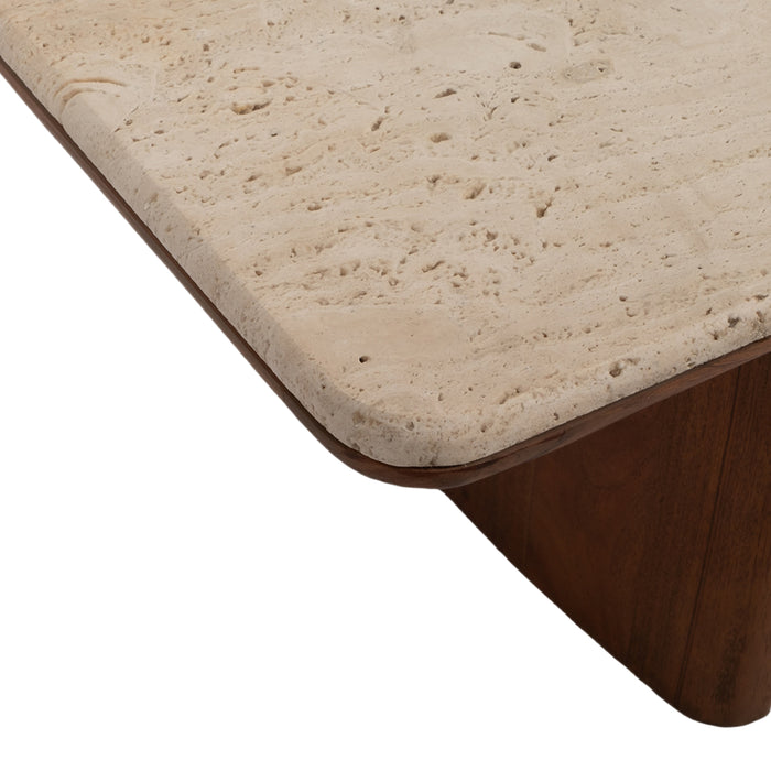 Rectangle Travertine Coffee Table