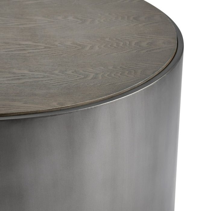 Metal Wrapped Grey Coffee Table