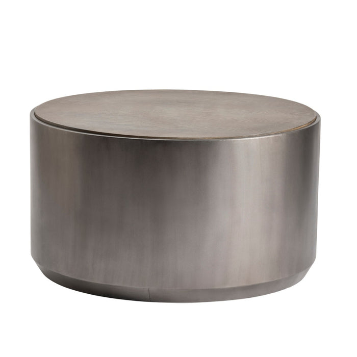 Metal Wrapped Grey Coffee Table