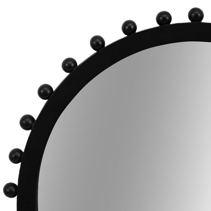 Black Beaded Arch Mirror