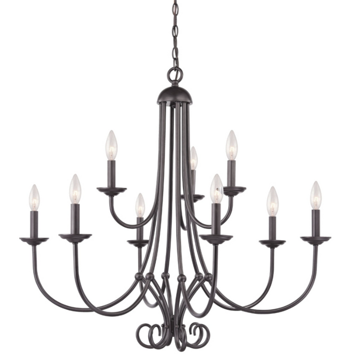 9-Light Vintage Modern Chandelier