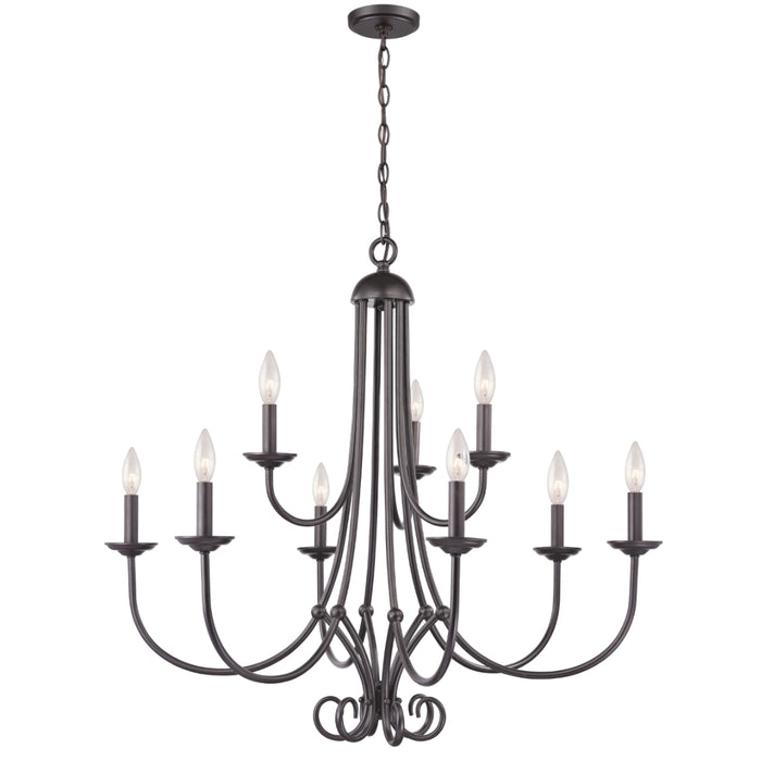 9-Light Vintage Modern Chandelier