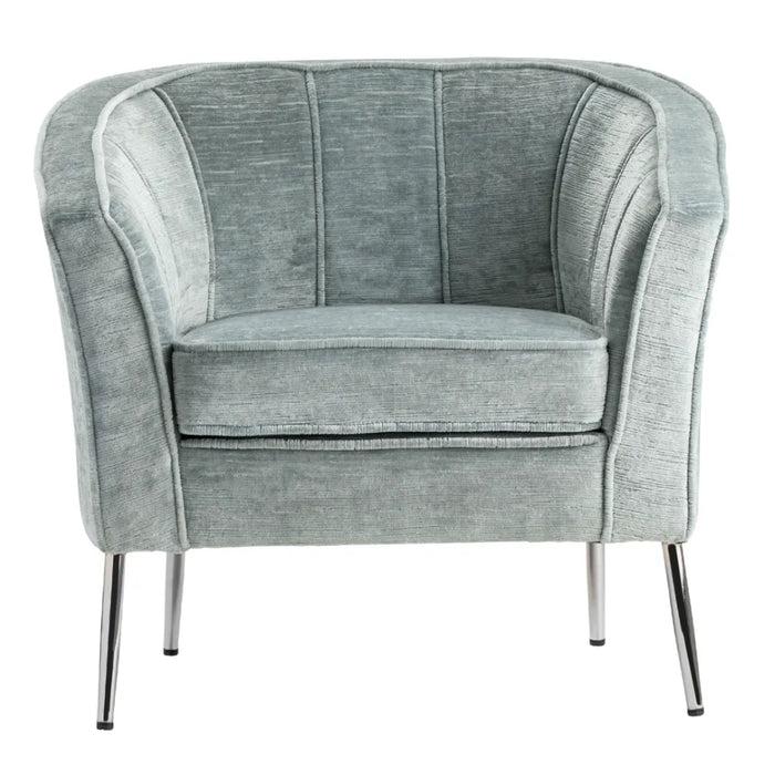 Upholstered Light Grey Accent Chair