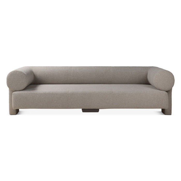 Modern Gray Boucle Sofa