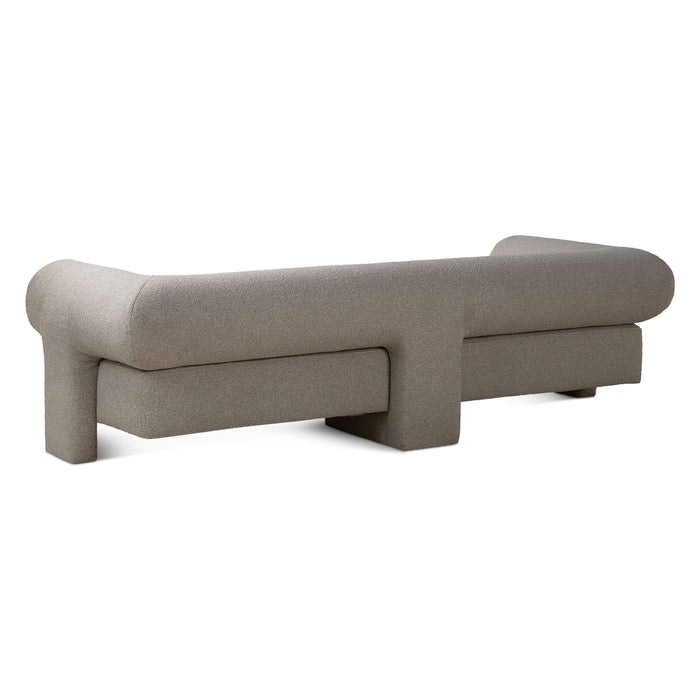 Modern Gray Boucle Sofa