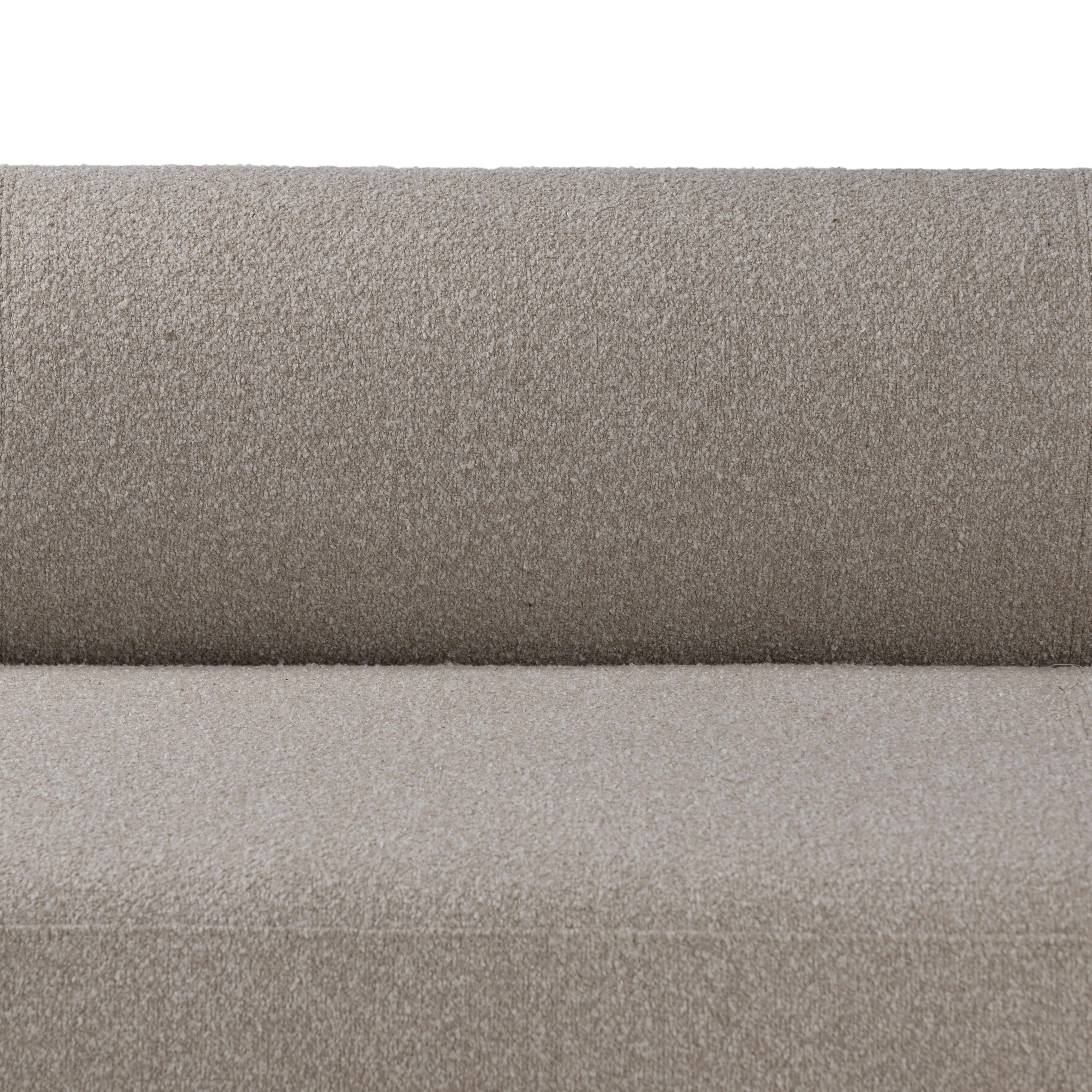 Modern Gray Boucle Sofa