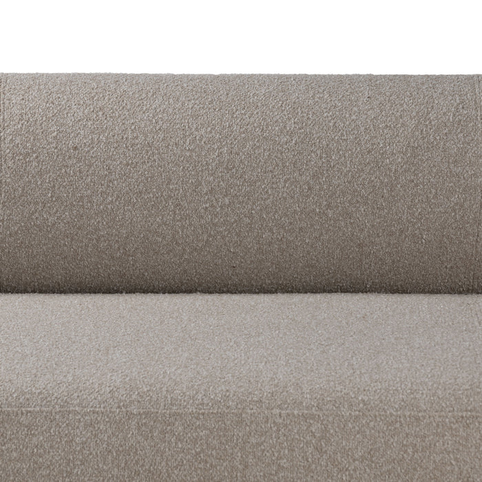 Modern Gray Boucle Sofa