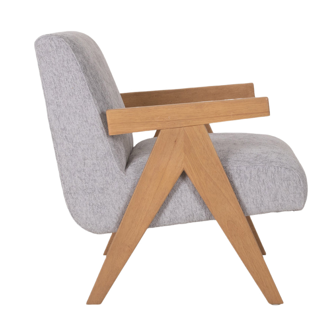 Light Gray Scandinavian Accent Chair