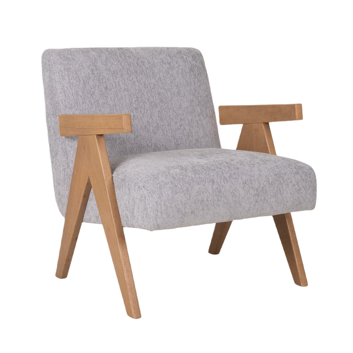 Light Gray Scandinavian Accent Chair