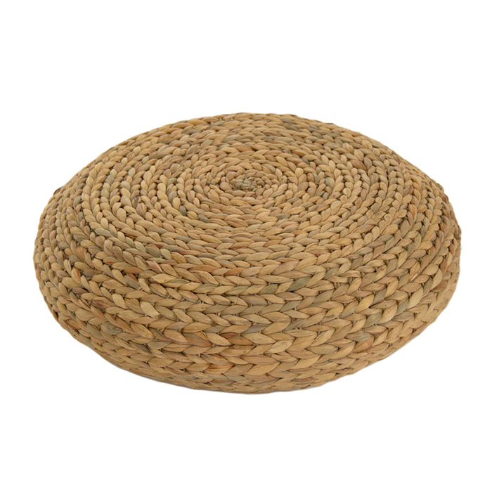 Natural Woven Floor Pouf