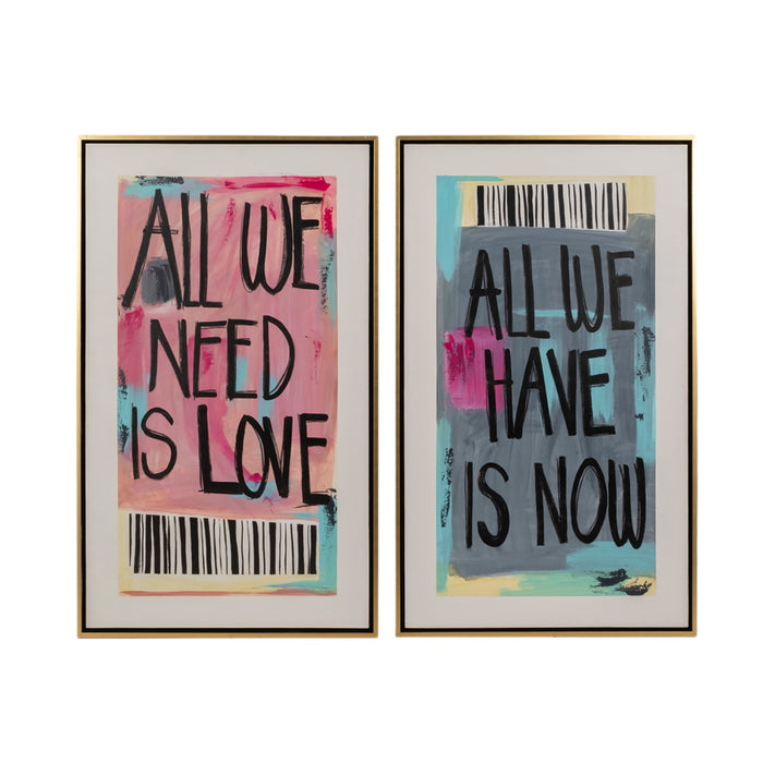 All We Need All We Have Hand Painted Wall Art