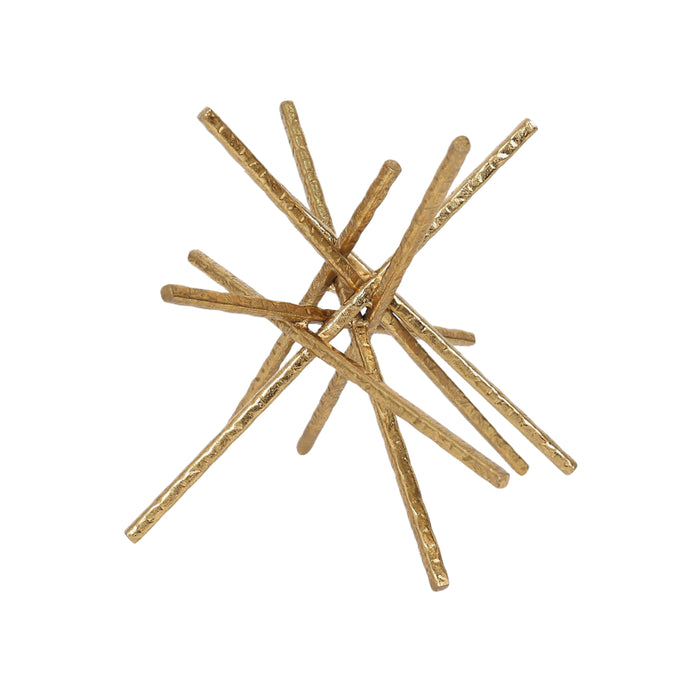 9-Pc Abstract Gold Stick Decor