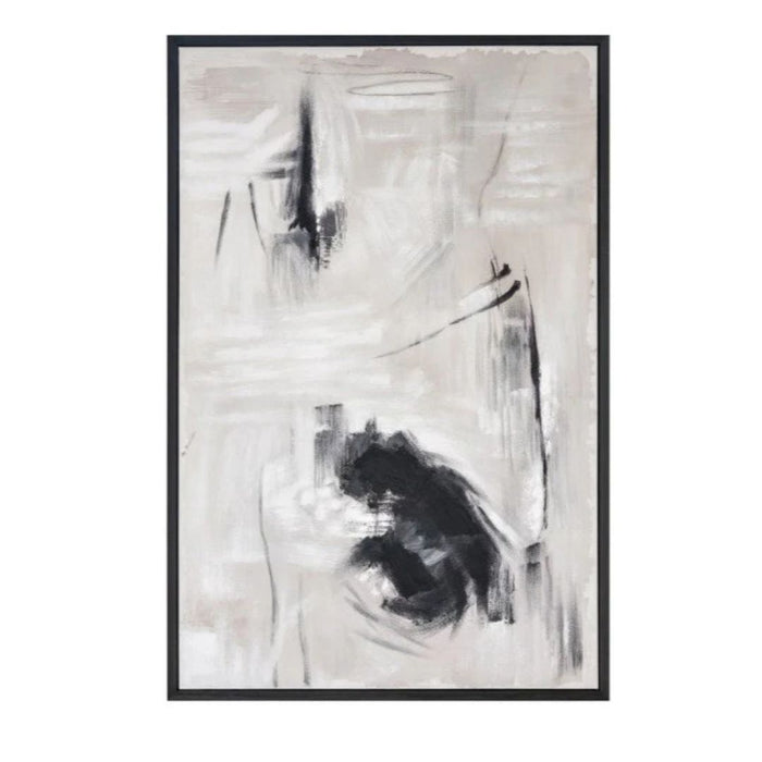 Bold Black and White Abstract Art