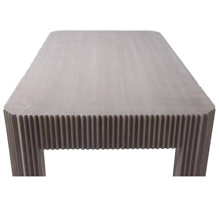 Bleached Oak Ribbed Coffee Table