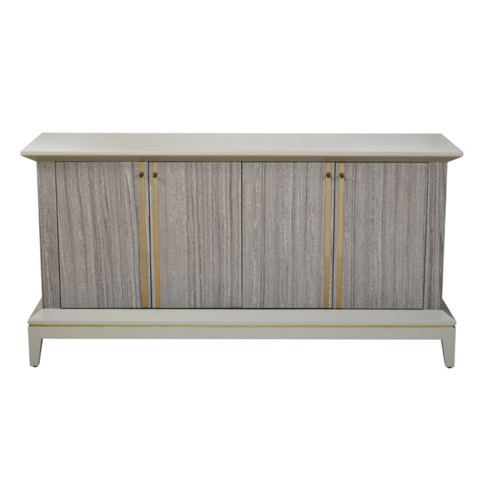 4-Door Soft Gray Credenza