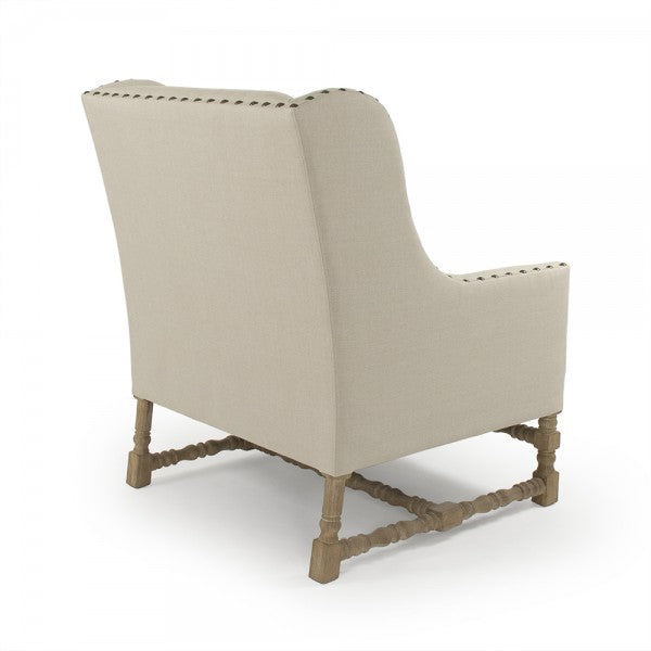 Francois Nail Studded Club Chair