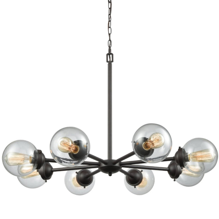 Large Modern Beckett Round Bulb Chandelier