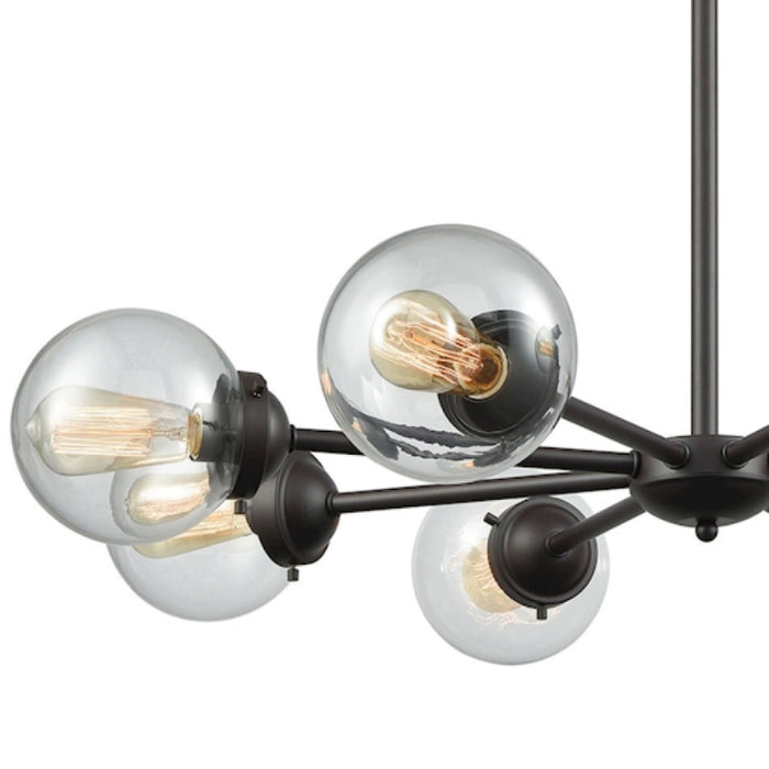 Large Modern Beckett Round Bulb Chandelier