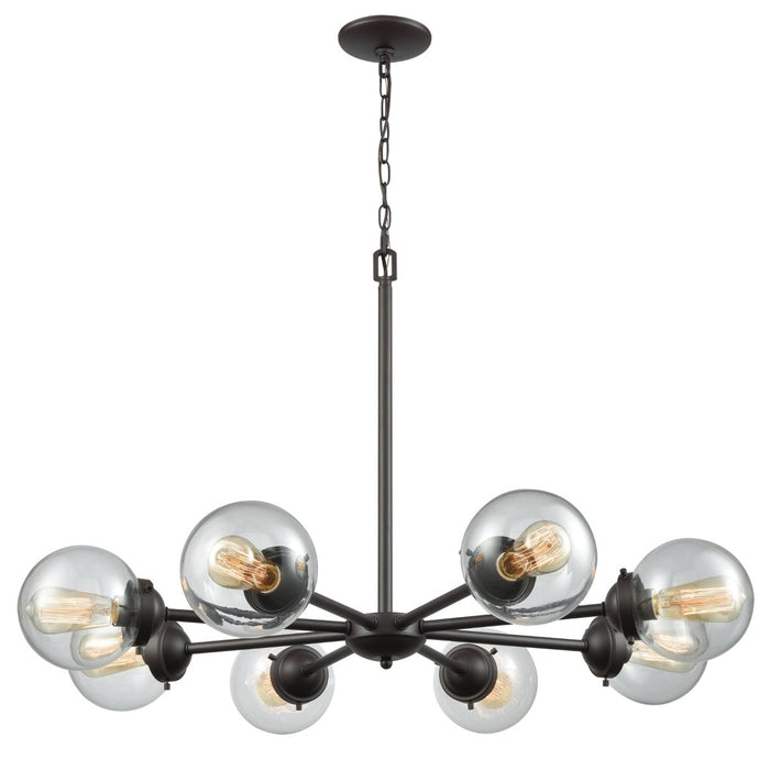 Large Modern Beckett Round Bulb Chandelier