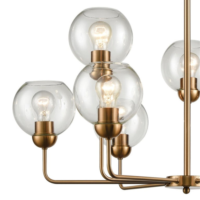 Gold Astoria Uplight Bulb Chandelier