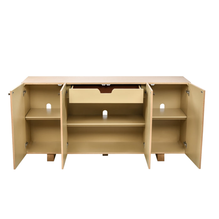 4-Door Two Tone Oak Sideboard