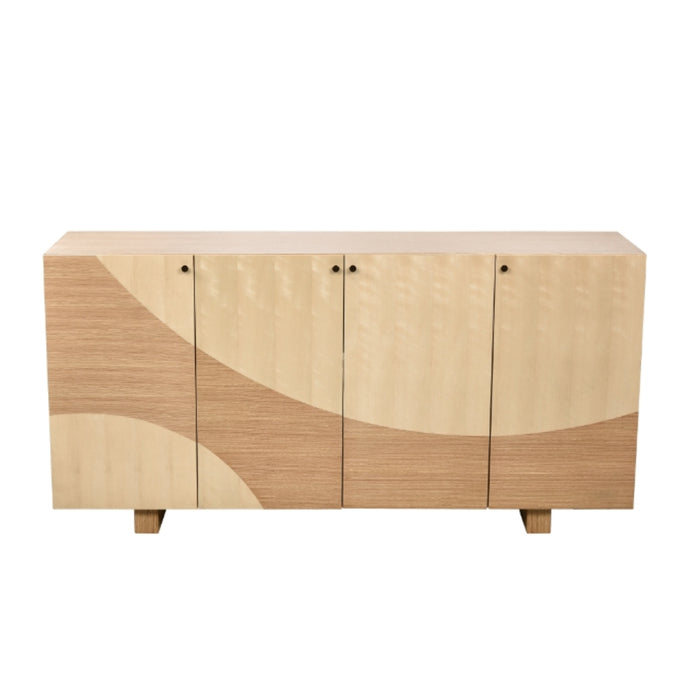 4-Door Two Tone Oak Sideboard