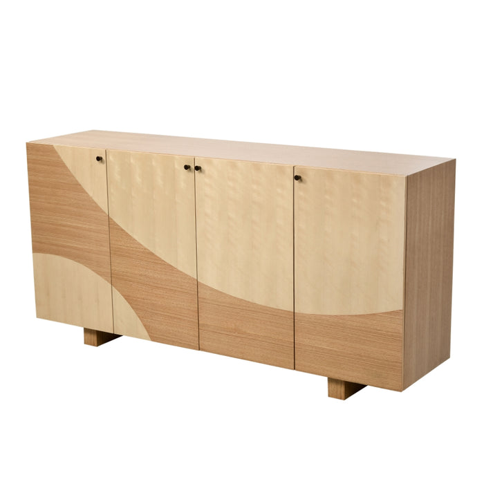 4-Door Two Tone Oak Sideboard