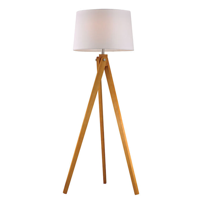 Natural Ash Modern Floor Lamp