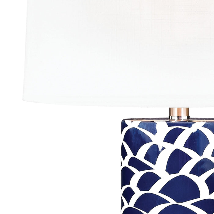 Blue Scales Accent Table Lamp