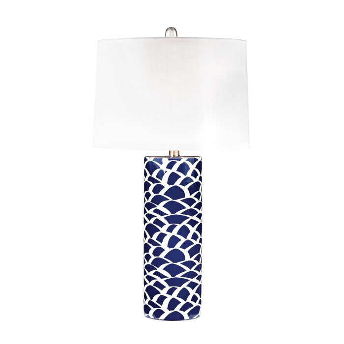 Blue Scales Accent Table Lamp