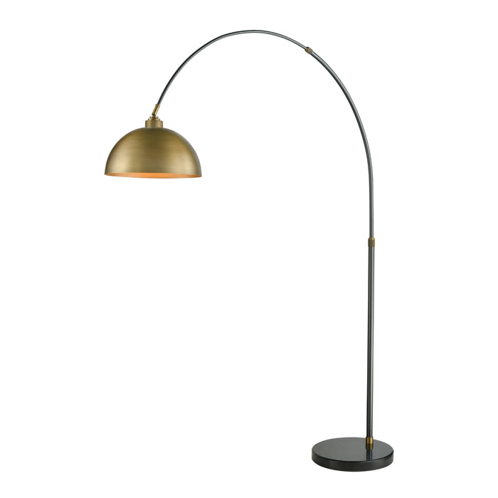 Brass Curvilinear Floor Lamp