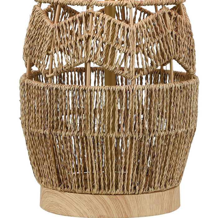 Transitional Basket-Style Table Lamp