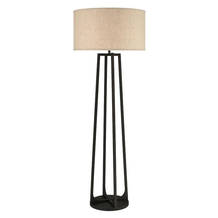 Modern Drum-Shaped Floor Lamp