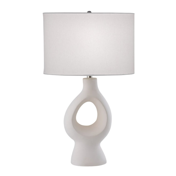 Off-White Sculptural Table Lamp