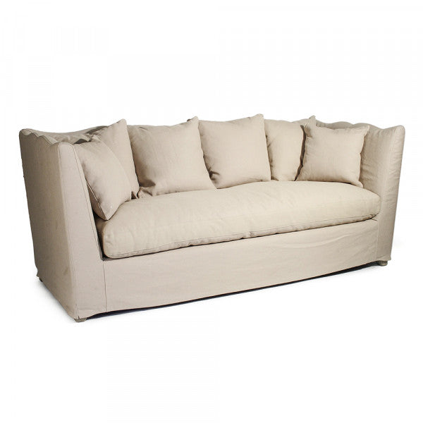 Hemp Sofa with Pillows