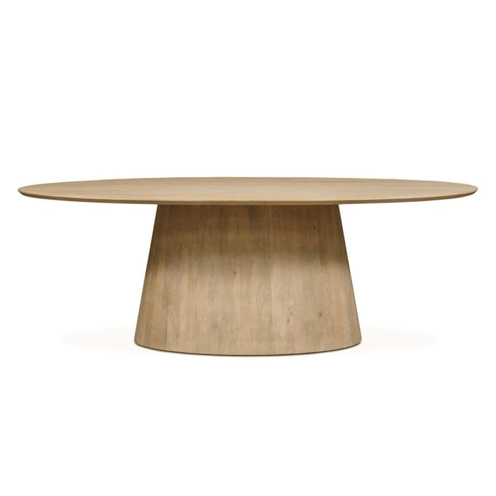 Contemporary Natural Oval Dining Table