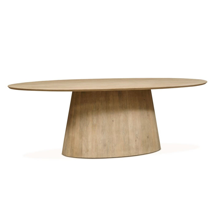 Contemporary Natural Oval Dining Table