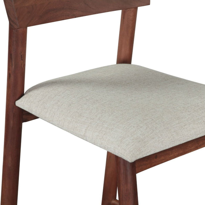 Modern Half-back Walnut Counter Stool